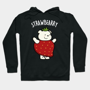 Strawbearry Cute Strawberry Bear Pun Hoodie